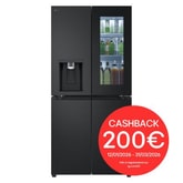 Frigorifero Multidoor Slim InstaView | Classe E, 508L | Wi-Fi, Dispenser UVnano con allaccio, Metal Fresh, No frost | Nero